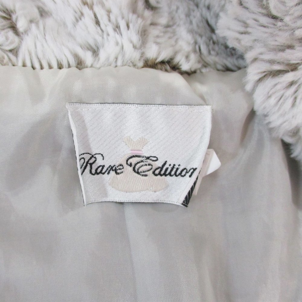 Rare Editions Big Girls Cropped Faux Fur Open Vest - Picture 6 of 8